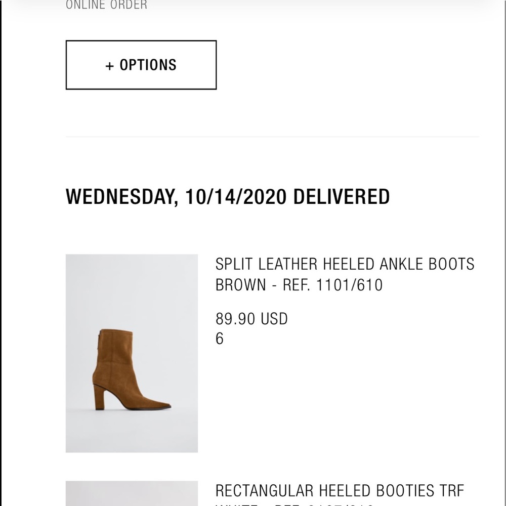 Zara Split leather ankle boots